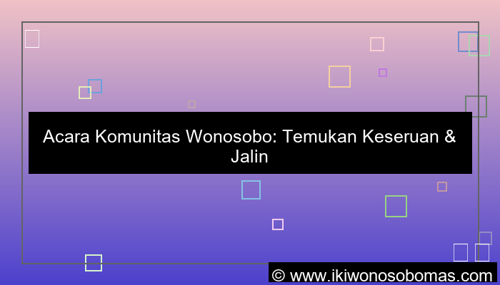 ilustrasi acara komunitas wonosobo