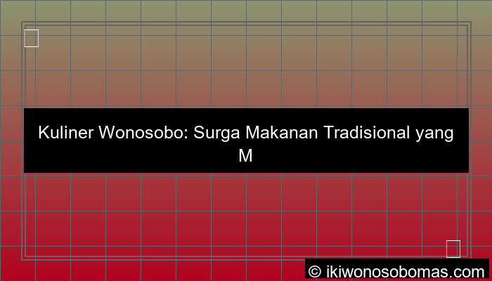kuliner wonosobo